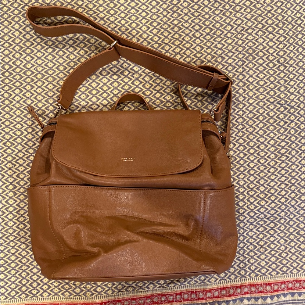 Mina Baie Winner diaper backpack bag Vegan leather